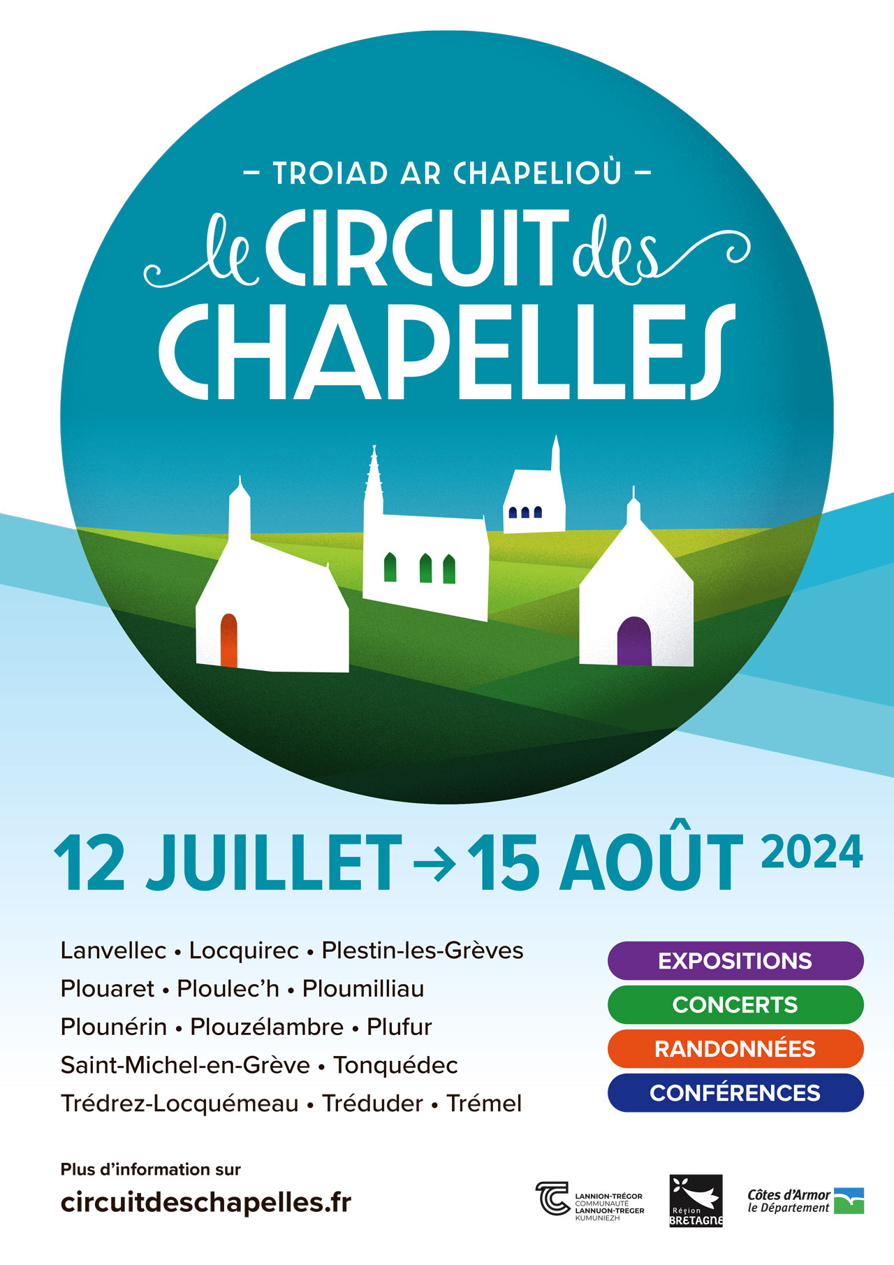 Affiche Circuit des Chapelles 2024